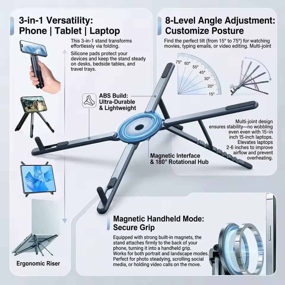 Tablet Ipad Accessories - Suporte Magnético Portátil para Telefone e