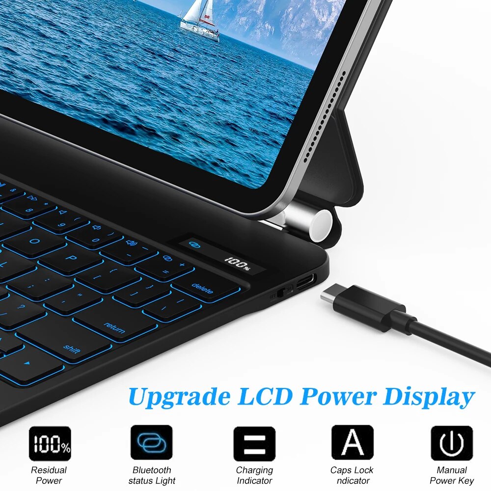 Teclado mágico com display LCD - Tablet Accessories Choice Store avaliação e preço