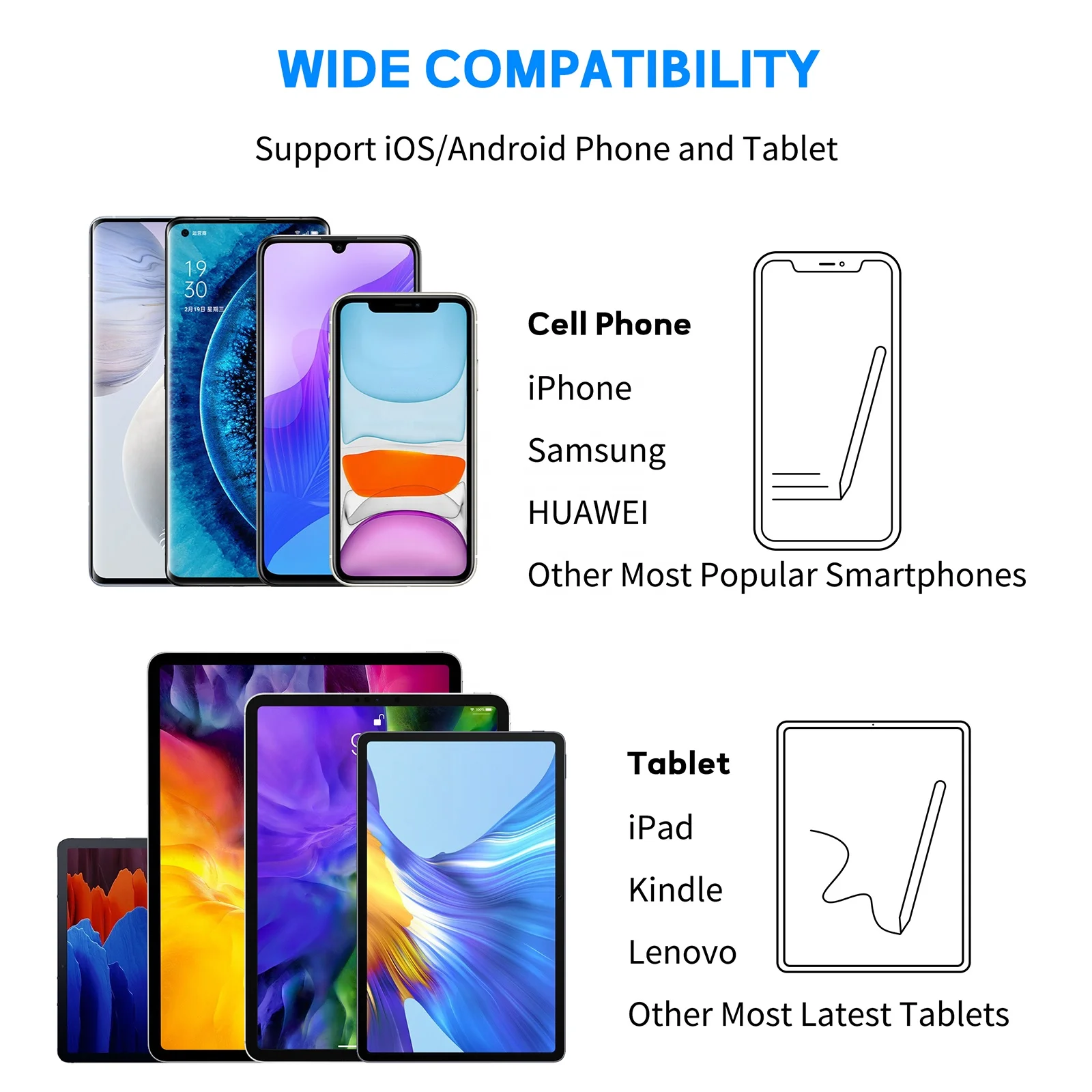 Basix caneta de toque universa - Samsung Tablet Accessories Pen avaliação e preço